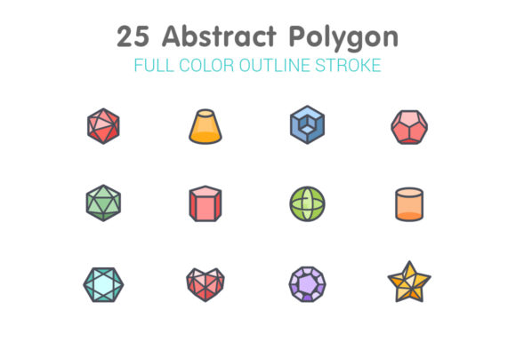 Abstract Polygon Line with Color – A Flexible Visual Tool for Designers and Creators