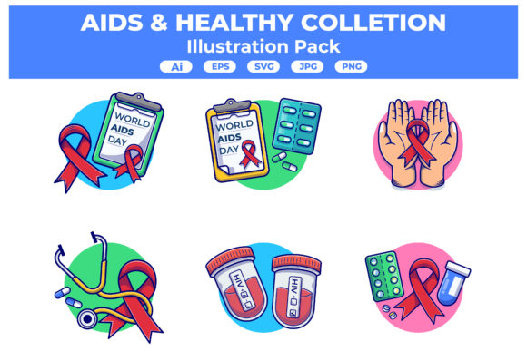 Aids Healthy Flat Style: A Practical Design Solution for Real-World Projects