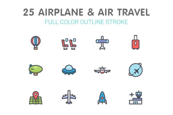 Airplane Transport Line with Color: Enhancing Visual Communication in Modern Design