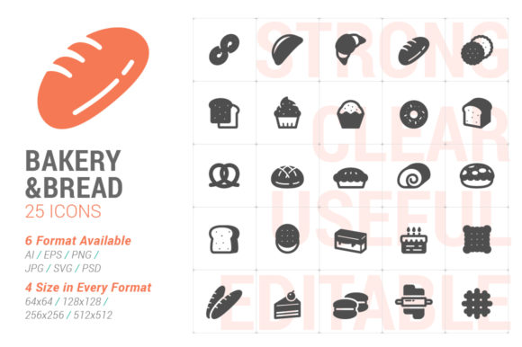 Bakery and Bread Filled Icon: A Comprehensive Resource for Designers and Marketers