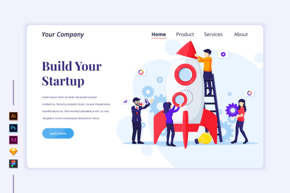 Business Startup Flat Illustration: Visual Tools That Launch Ideas Into Action