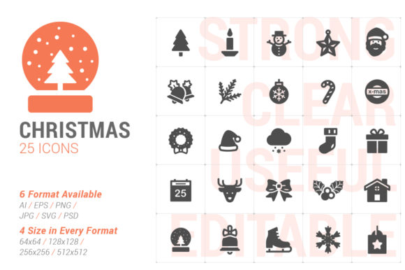 Christmas Filled Icon: A Versatile Design Resource for Modern Visual Projects