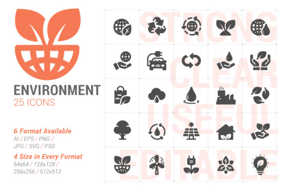 Environment Filled Icon: A Versatile Design Resource for Real-World Use