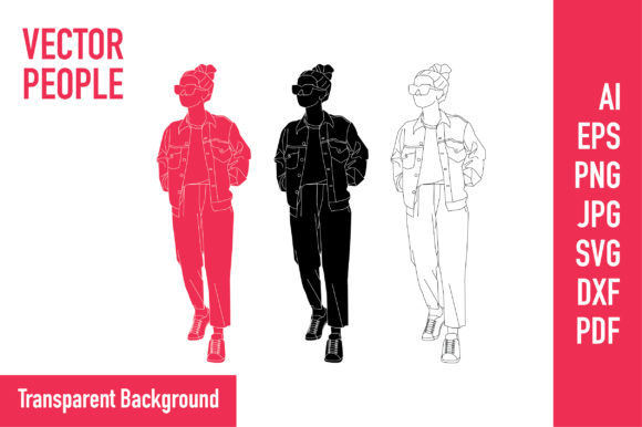 Flat Vector Casual Women: A Versatile Design Asset for Modern Creative Workflows