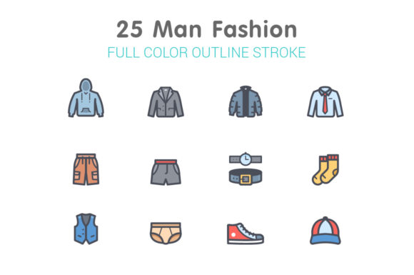 Man Fashion Line with Color: A Versatile Design Resource for Modern Creatives