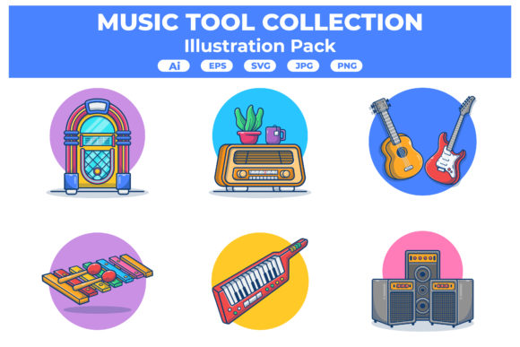 Music Concert Equipment Flat Style: Design Made Simple