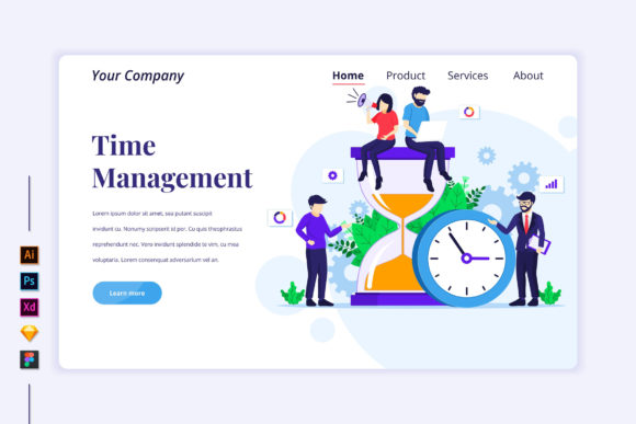 Time Management Flat Illustration: Enhancing Visual Storytelling in Modern Design
