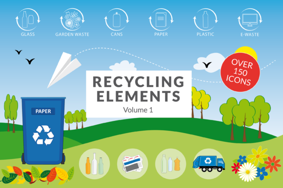 Unlocking the Power of Recycling Elements: A Comprehensive Guide to Volume 1 and Its Editable Vector Graphics