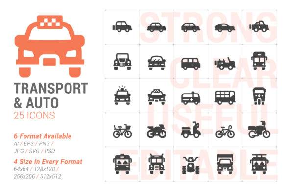 Vehicle Transport Filled Icon: A Versatile Visual Resource for Modern Design Projects